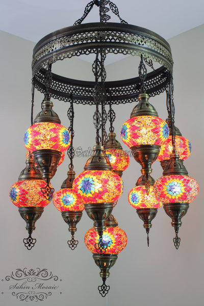 11 - BALL SULTAN CHANDELIER No2 (Medium) Globes