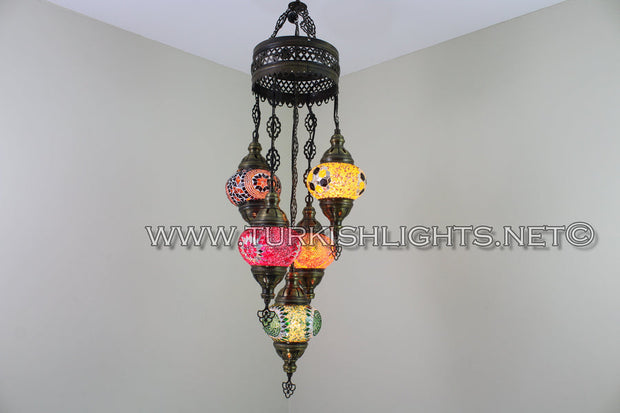 5 - BALL SULTAN CHANDELIER No2 (Medium) Globes