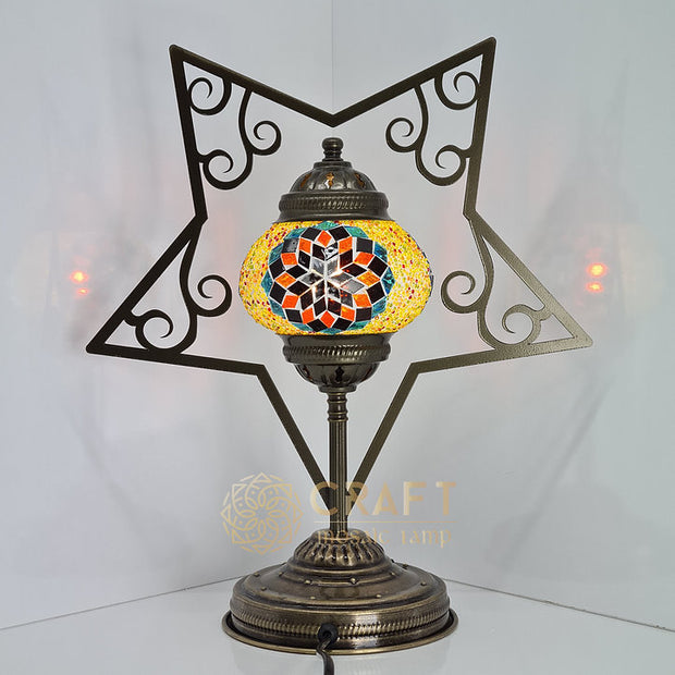 Star Shape Table Lamp with No2(Medium Globe)