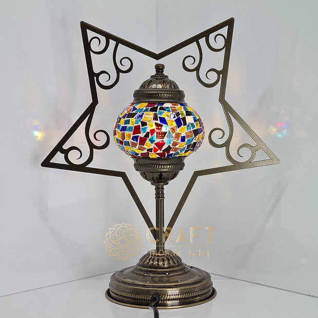 Star Shape Table Lamp with No2(Medium Globe)