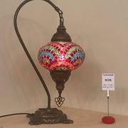 Swan Neck Table Lamp with No3 (Large) Globe