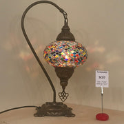 Swan Neck Table Lamp with No3 (Large) Globe