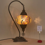 Swan Neck Table Lamp with No3 (Large) Globe