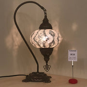 Swan Neck Table Lamp with No3 (Large) Globe